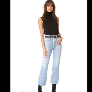 AGOLDE Taylor High Rise Crop Kick Flare Jeans